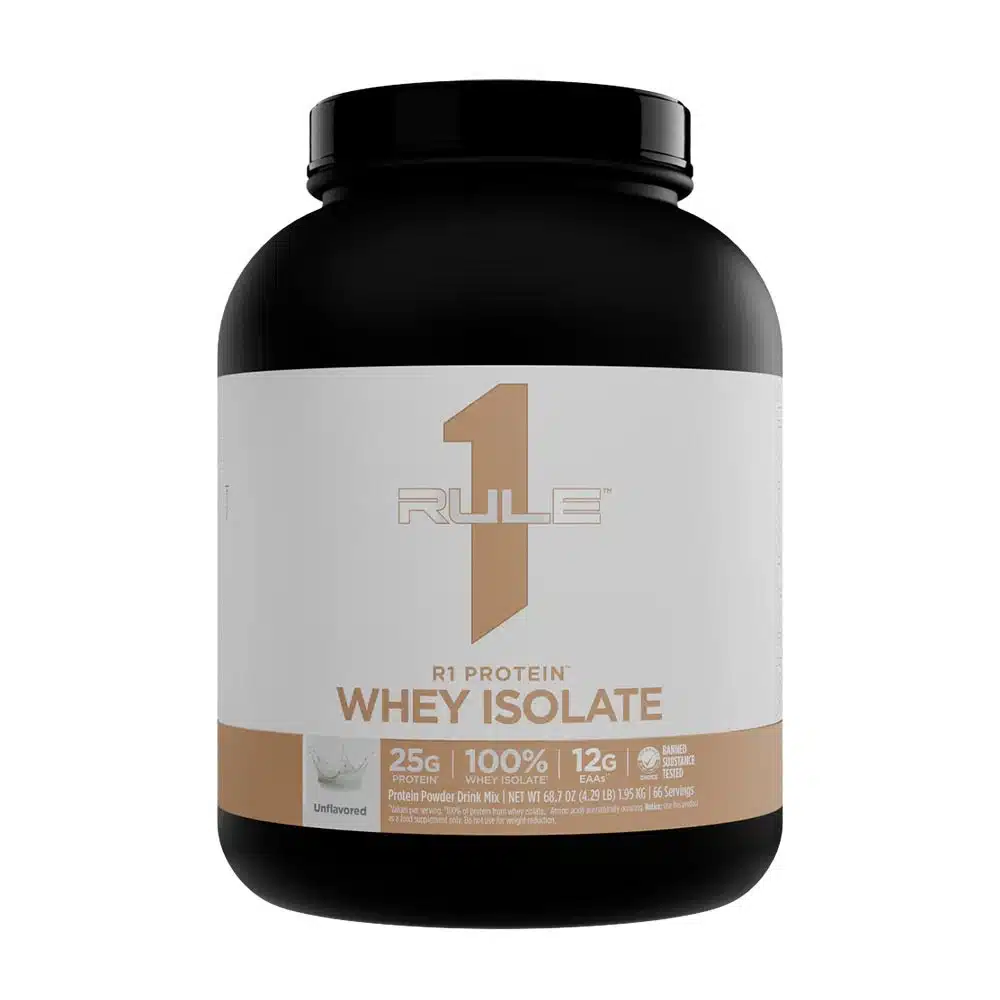 Rule1 - R1 Protein Vassleisolat, Naturligt Smaksatt, 4 lbs