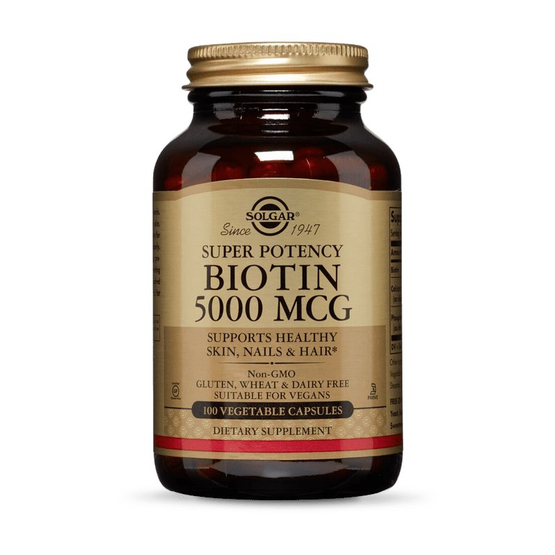 Solgar - Biotin, 5000 mcg, 100 kapslar | Vitaminer och MineralerVissa vitaminerBiotin | Apoteka