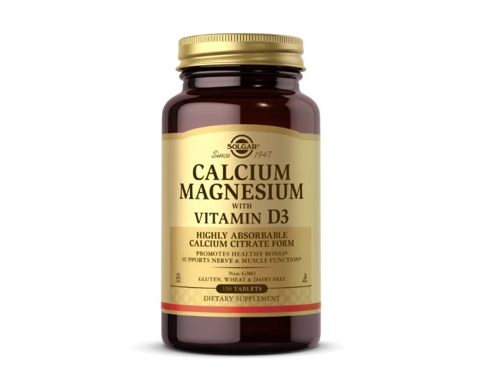 Solgar - Kalcium, Magnesium med Vitamin D3, 150 tabletter | Vitaminer och MineralerVissa mineralerD-vitaminMagnesiumKalcium | Apoteka
