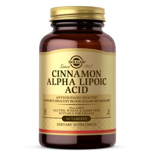 SOLGAR Cinnamon Alpha Lipoic Acid (60 tabs)