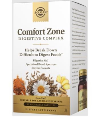 Solgar - Comfort Zone Digestive Complex, 90 kapslar | Vitaminer och MineralerMatsmältningshälsaEnzymer | Apoteka
