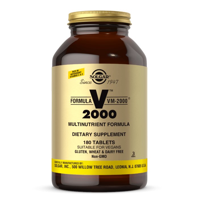 Solgar - Formula VM-2000, 180 tabletter | Vitaminer och MineralerMultivitaminerVissa vitaminerB-vitaminSpirulinaNiacinVitamin BVitamin C | Apoteka