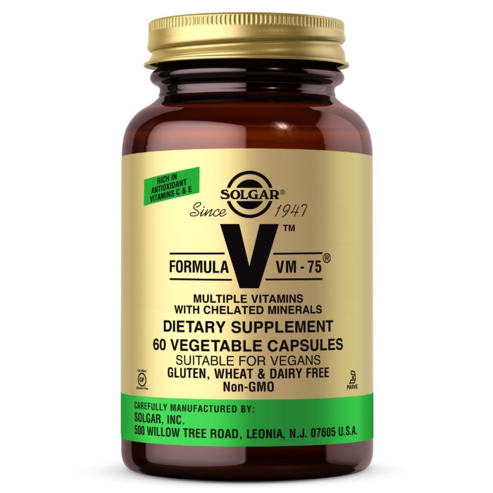 Solgar - Formula VM-75, 60 kapslar | Vitaminer och MineralerMultivitaminerVissa vitaminerFolsyra | Apoteka
