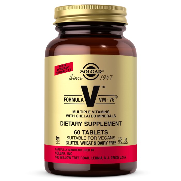 Solgar - Formula VM-75, 60 tabletter | Vitaminer och MineralerMultivitaminerVissa vitaminer | Apoteka