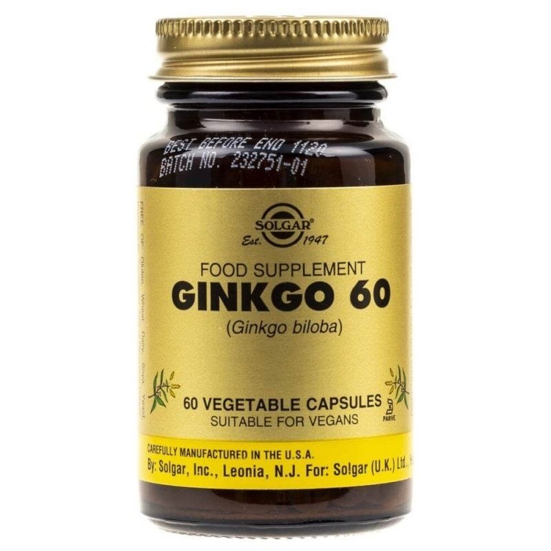 Solgar - Ginkgo Biloba, 60 kapslar | Vitaminer och MineralerHälsa och välbefinnandeÖrttillskottÖrter och växtbaserade preparat | Apoteka