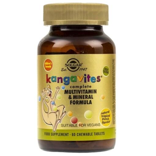 SOLGAR Kangavites Multivitamin & Mineral Solgar (tropical punch flavour) (60 tabs)