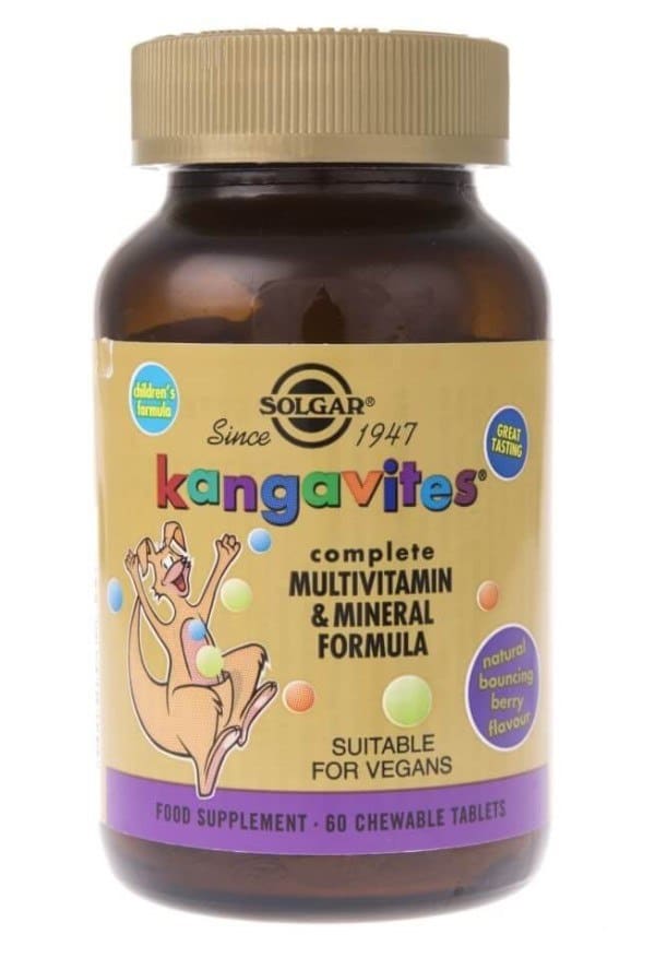 Solgar - Kangavites Multivitamin & Mineral, bärsmak, 60 tabletter | Vitaminer och MineralerMultivitaminerBarns hälsa | Apoteka
