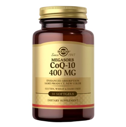 Solgar - Megasorb CoQ-10, 400 mg, 60 mjukkapslar | Vitaminer och MineralerCoQ10Koenzym Q10 | Apoteka