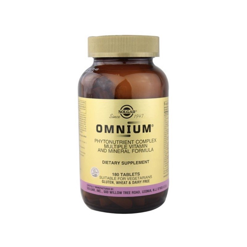 Solgar - Omnium, 180 tabletter | Vitaminer och MineralerMultivitaminerVissa vitaminerGurkmeja | Apoteka