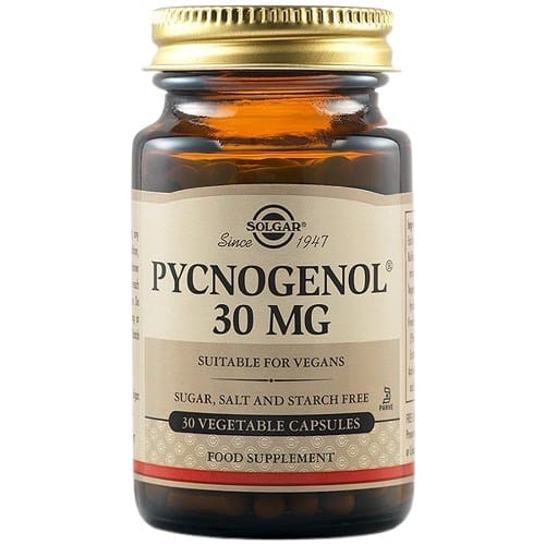 Solgar - Pycnogenol, 30 mg, 30 kapslar | Vitaminer och MineralerHälsa och välbefinnandeÖrter och växtbaserade preparat | Apoteka
