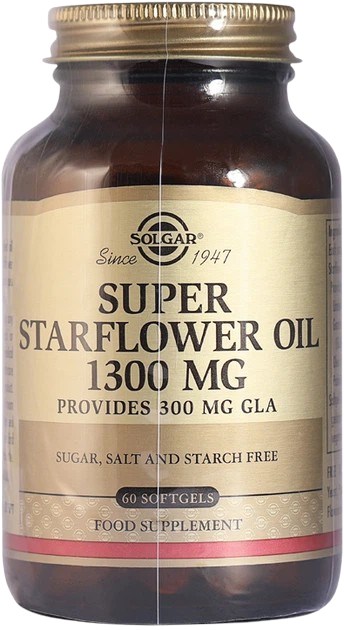 Solgar - Super Starflower Oil, 1300 mg, 60 kapslar | Vitaminer och MineralerOmega & Näringsoljor | Apoteka