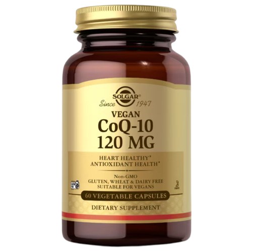 Solgar - Vegetarisk CoQ-10, 120 mg (60 kapslar) | Vitaminer och MineralerVissa vitaminerCoQ10Koenzym Q10 | Apoteka