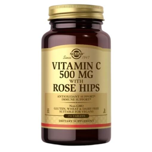 SOLGAR Vitamin C with Rose Hips (250 tabs)