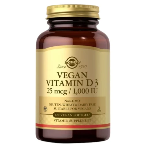 SOLGAR Vitamin D3 25 mcg (1000 IU) (120 Softgels)