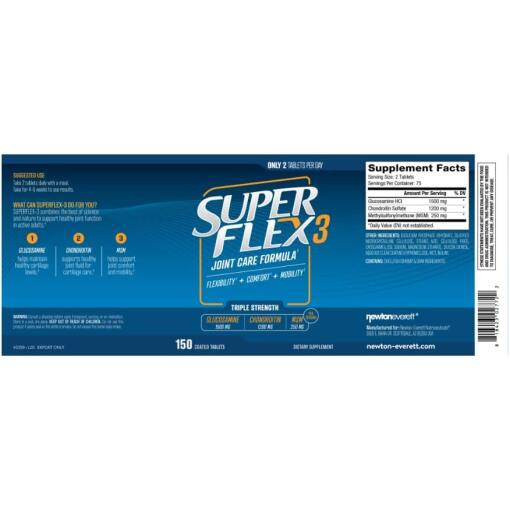 SUPERFLEX-3 - Ledhälsotillskott, 150 kapslar - Bild 6