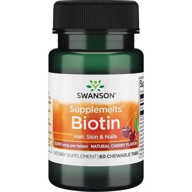 Swanson - Biotin, 60 sugtabletter | Vitaminer och MineralerHälsa och välbefinnandeMultivitaminerHälsokostBiotin | Apoteka