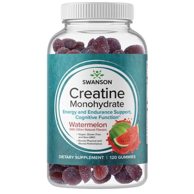 Swanson - Creatine Monohydrate Vattenmelon, 120 geléer
