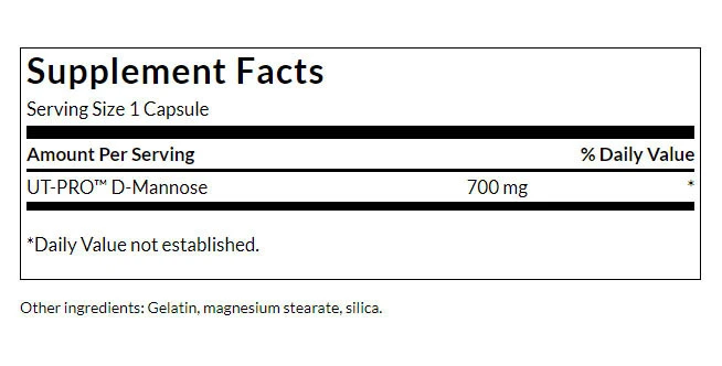 Swanson - D-Mannose, 60 kapslar - Bild 2