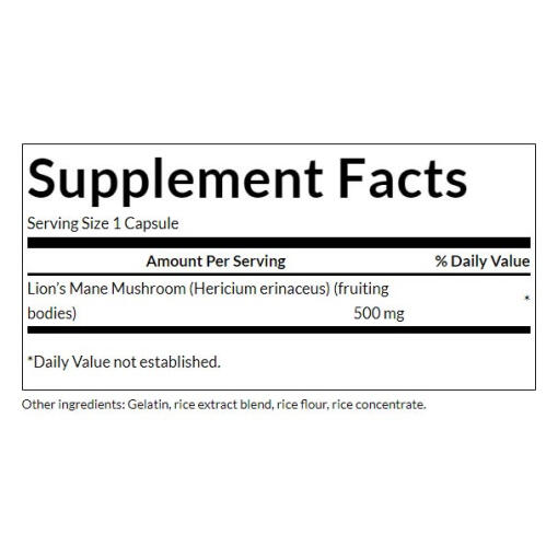 Swanson - Lion's Mane-svamp, 60 kapslar - Bild 2