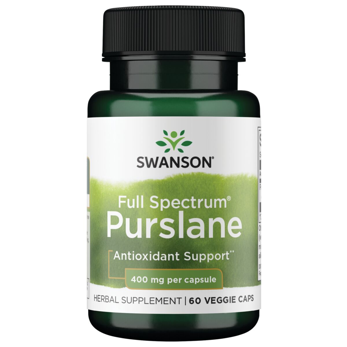 Swanson - FS Purslane, 400 mg, 60 vegetabiliska kapslar | HälsokostÖrter och växtbaserade preparat | Apoteka