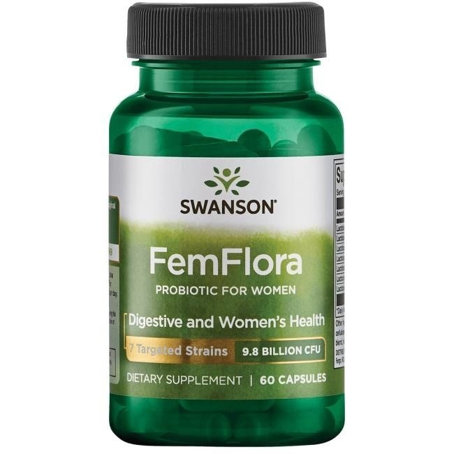 Swanson - Femflora, 60 kapslar | Vitaminer och MineralerHälsa och välbefinnandeHälsokostProbiotika | Apoteka