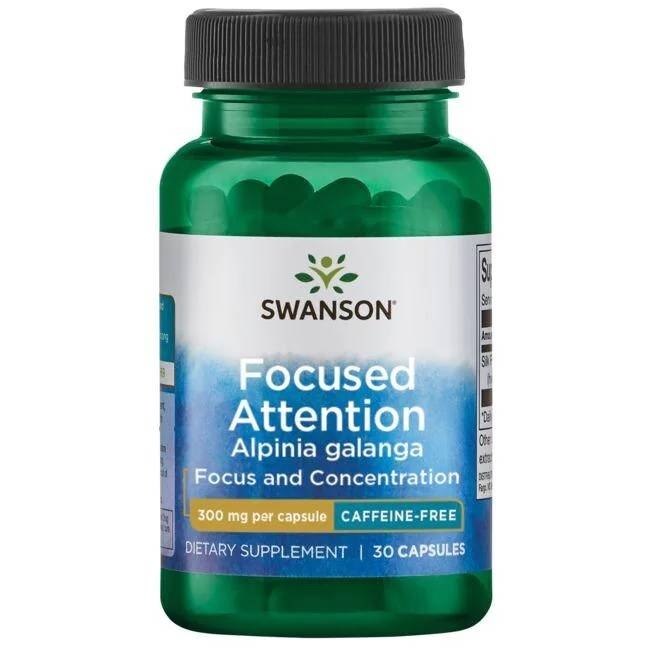 Swanson - Fokuserad Uppmärksamhet, 300 mg, 30 kapslar | Vitaminer och MineralerHälsa och välbefinnandeMental fokus och minneHälsokost | Apoteka