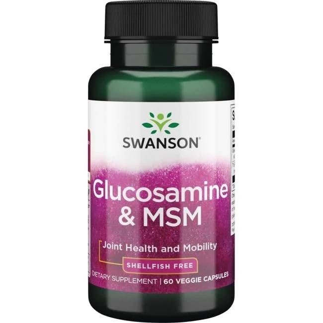 Swanson - Glukosamin + MSM, 60 kapslar | Vitaminer och MineralerHälsa och välbefinnandeHälsokostStöd för ledernaGlukosaminsulfatMSM | Apoteka