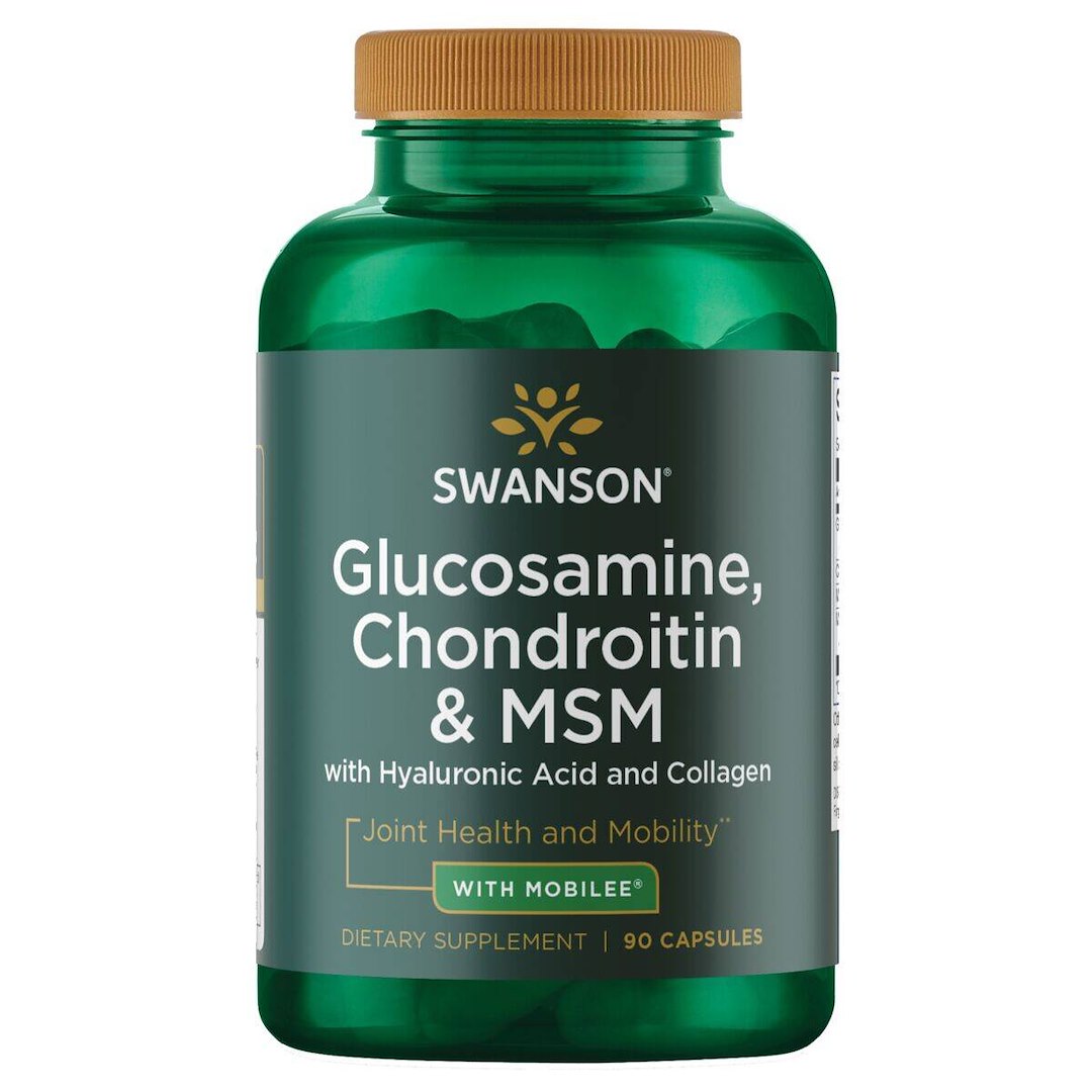 Swanson - Glukosamin, Kondroitin, MSM, Hyaluronsyra, Kollagen, storlek | Vitaminer och MineralerHälsokostKollagenHyaluronsyraGlukosaminsulfatMSM | Apoteka