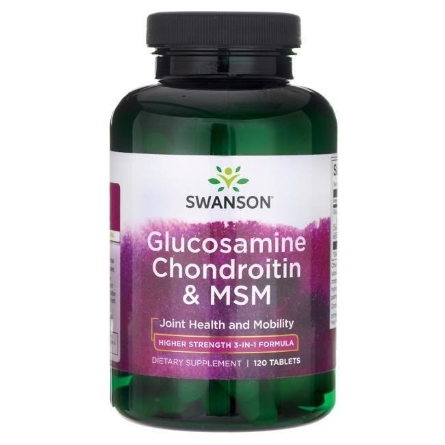 Swanson - Glukosamin/Kondroitin/MSM, 500/400/200 mg | Vitaminer och MineralerHälsa och välbefinnandeHälsokostStöd för ledernaLeverstödGlukosaminsulfatMSMNordisk vitalitet | Apoteka