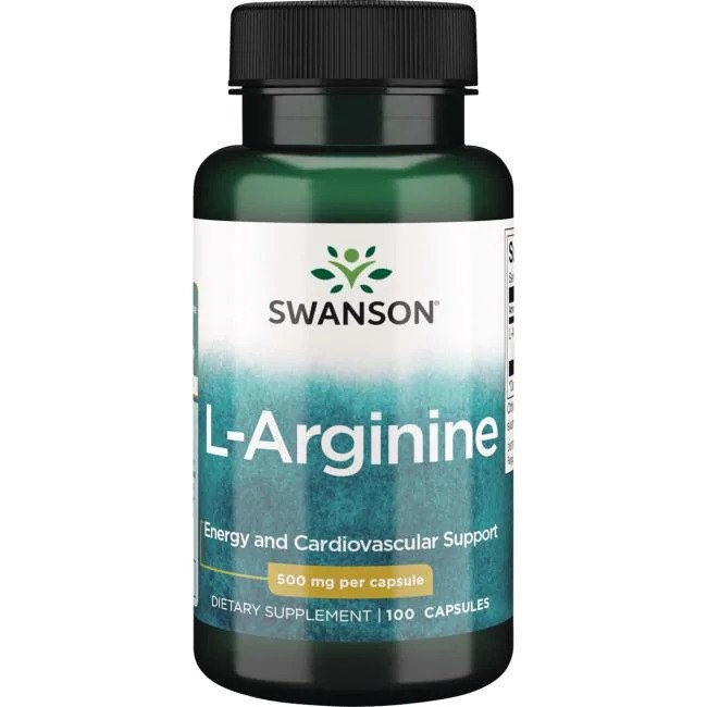 Swanson - L-Arginin, 500 mg, 100 kapslar | Vitaminer och MineralerHälsa och välbefinnandeAminosyror och BCAAHälsokostFitness och träningL-arginin | Apoteka