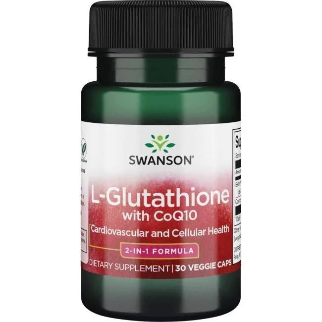 Swanson - L-Glutathion + Koenzym Q10, 30 kapslar | Vitaminer och MineralerHälsa och välbefinnandeHälsokostMultimineralerKoenzym Q10 | Apoteka