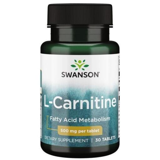 SWANSON L-karnityna 500mg 30 tabl