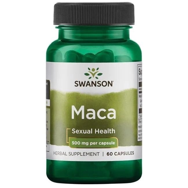 Swanson - Maca 500 mg, 60 kapslar | Vitaminer och MineralerHälsa och välbefinnandeSexuell hälsaÖrttillskottHälsokostMacaÖrter och växtbaserade preparat | Apoteka