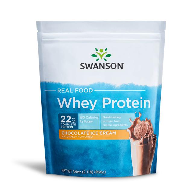 Swanson - Real Food Vassleprotein, Choklad, 966g | Hälsa och välbefinnandeHälsokostVassleproteinNordisk vitalitet | Apoteka