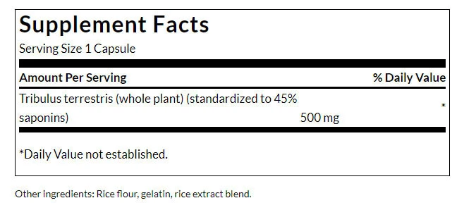 Swanson - Tribulus Terrestris Extrakt, 60 kapslar - Bild 3