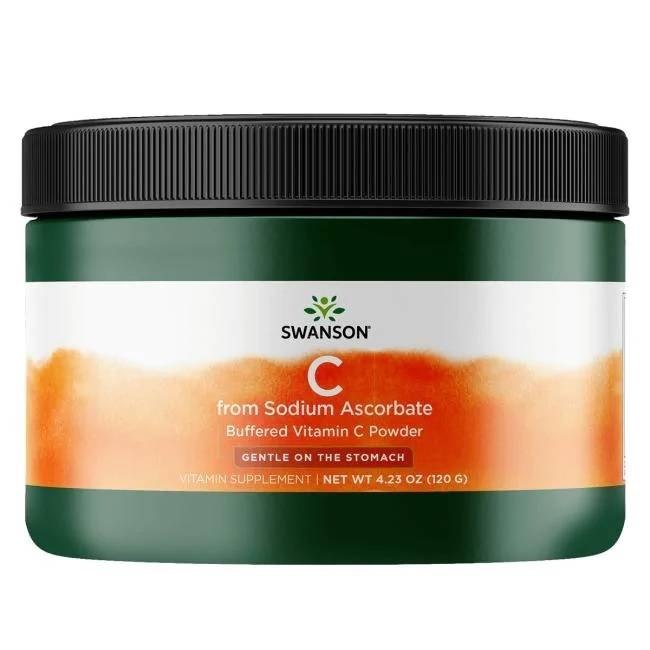 Swanson - Buffrad Vitamin C, 120g | Vitaminer och MineralerHälsa och välbefinnandeVissa vitaminerC-vitaminHälsokostVitamin C | Apoteka
