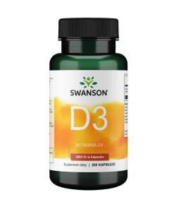 SWANSON Witamina D-3 2000IU 250kaps