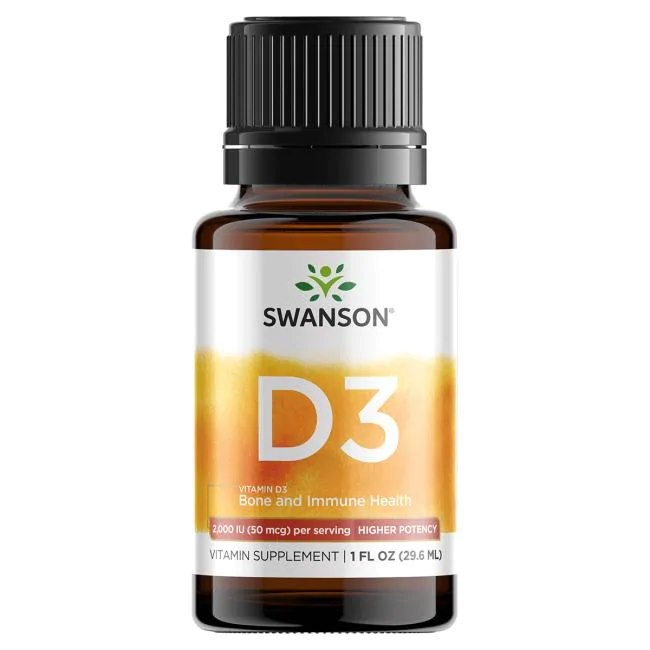 Swanson - Vitamin D-3 i vätska, 29,6 ml | Vitaminer och MineralerHälsa och välbefinnandeD-vitaminHälsokost | Apoteka