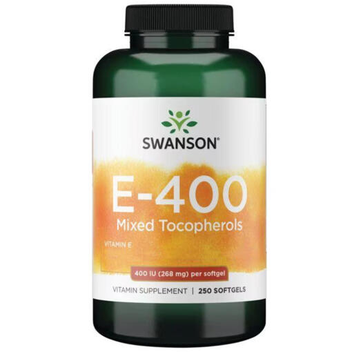 Swanson - Vitamin E Blandning, 400 IU, 250 kapslar - Bild 2