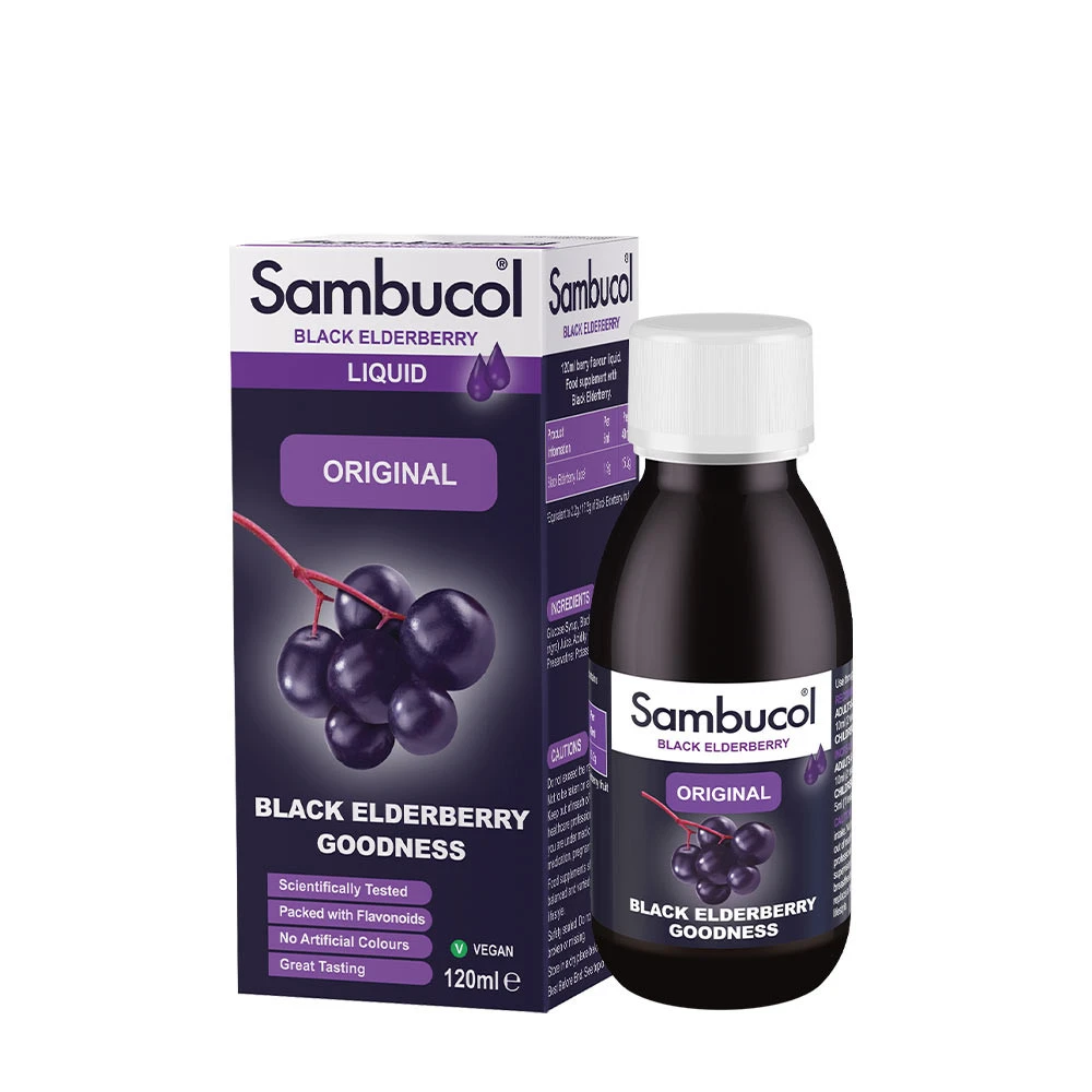 Sambucol - Original Flytande Extrakt, 120 ml (Svart Fläder) | ImmunförsvaretHälsokostÖrter och växtbaserade preparat | Apoteka