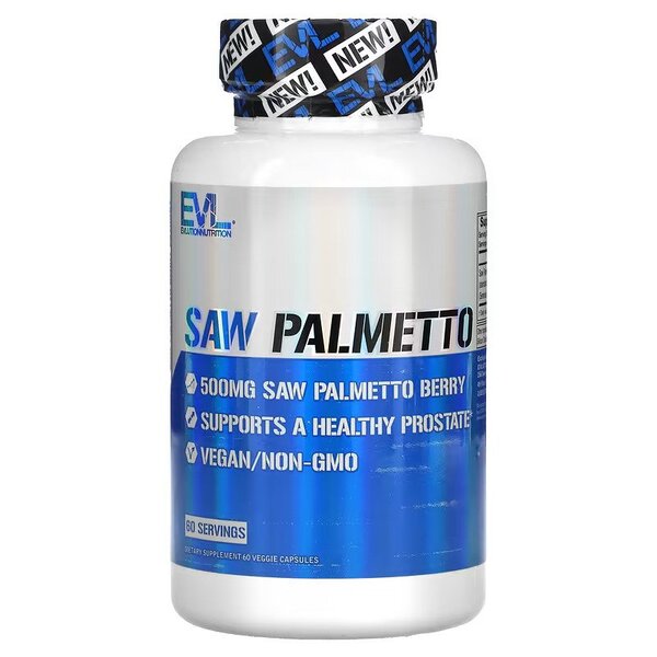 EVLution Nutrition - Saw Palmetto, 60 kapslar | Veganska produkterHälsa och välbefinnandeSexuell hälsaHälsokostÖrter och växtbaserade preparat | Apoteka