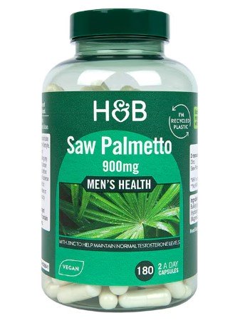 Holland &amp; Barrett - Saw Palmetto, 900 mg, 180 kapslar | Hälsa och välbefinnandeSexuell hälsaÖrttillskottHälsokostUrinvägshälsa | Apoteka