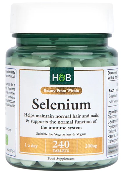 Holland &amp; Barrett - Selen, 200 mcg, 240 tabletter | Vitaminer och MineralerVissa mineralerHälsa och välbefinnandeHälsokostSelen | Apoteka