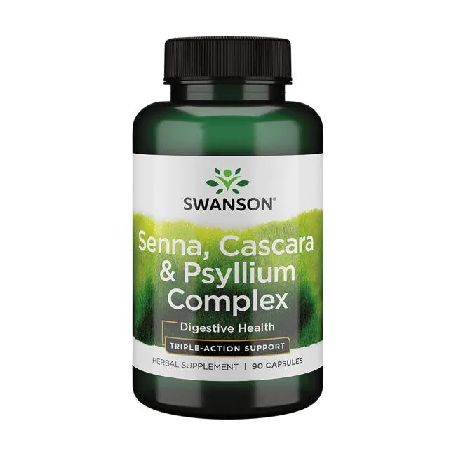 Swanson - Senna, Cascara &amp; Psyllium-komplex, 90 kapslar | Hälsa och välbefinnandeHälsokostMatsmältningshälsaÖrter och växtbaserade preparat | Apoteka