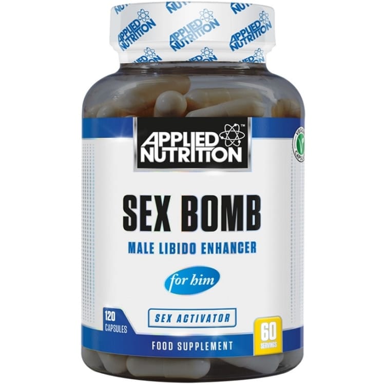 Applied Nutrition - Sex Bomb för Honom, 120 kapslar | Veganska produkterHälsa och välbefinnandeSexuell hälsaHälsokost | Apoteka