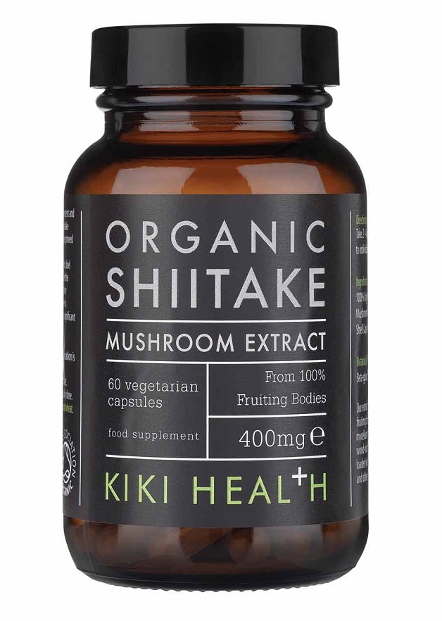KIKI Health - Shiitakeextrakt, 400 mg - 60 vegetabiliska kapslar | Hälsa och välbefinnandeHälsokostSvamptillskottÖrter och växtbaserade preparat | Apoteka