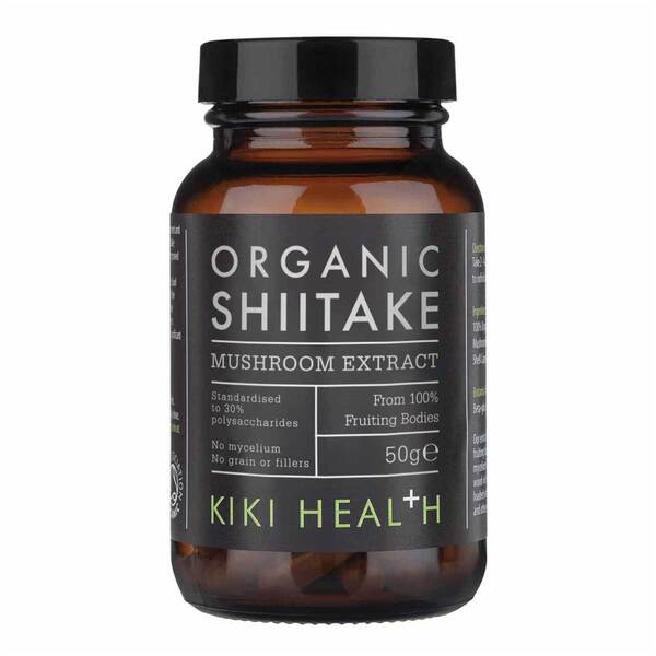 KIKI Health - Shiitakeextraktpulver, 50g | Veganska produkterHälsa och välbefinnandeHälsokostSvamptillskottÖrter och växtbaserade preparat | Apoteka