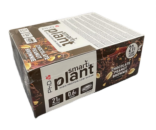 PhD - Smart Bar Plant, Choklad Jordnöt Brownie, 12 x 64g | Hälsa och välbefinnandeHälsokostProteinerProteinbarsVäxtproteinerFitness och träning | Apoteka