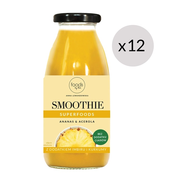 Levann - Smoothie, Ananas &amp; Acerola, 12 x 250 ml | Veganska produkterHälsokost | Apoteka