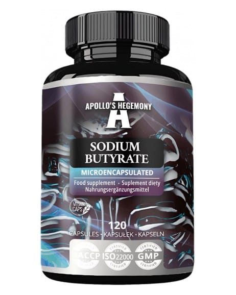 Apollos Hegemony - Mikroinkapslat Natriumbutyrat, 120 kapslar | HälsokostMatsmältningshälsa | Apoteka